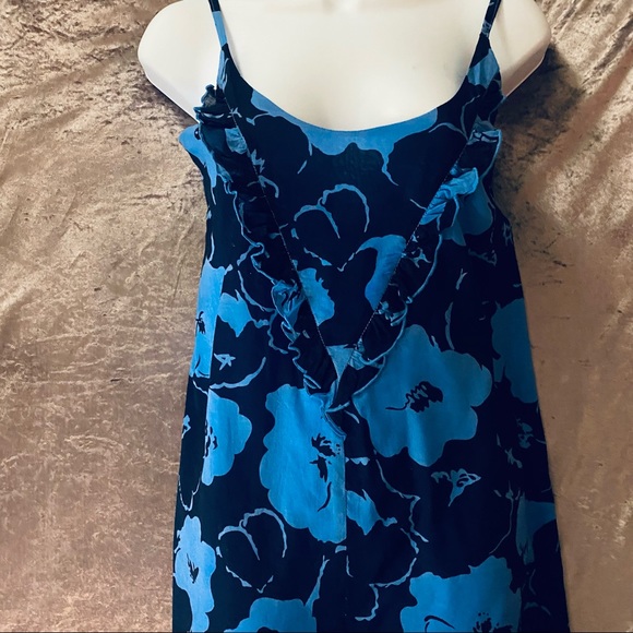 Anthropologie Tulle Blue Sleeveless Trapeze Top - Picture 2 of 4